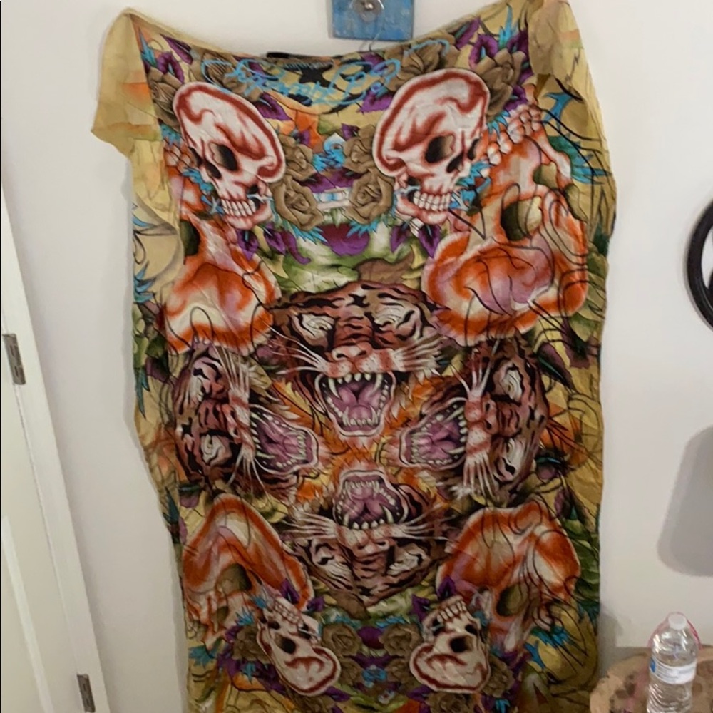 Ed Hardy Silk Scarf